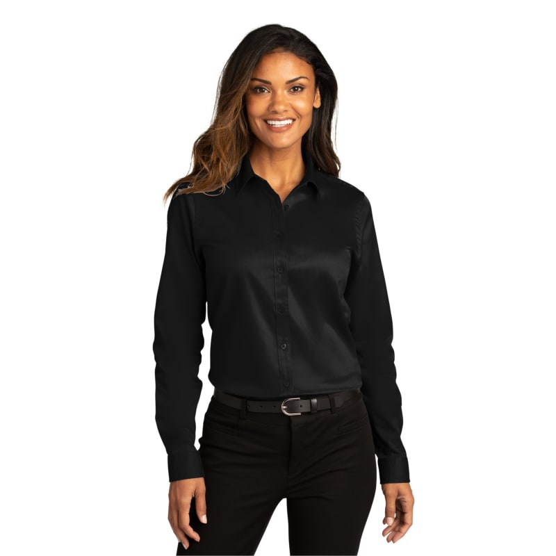 Port Authority Ladies Long Sleeve SuperPro React Twill Shirt. 17
