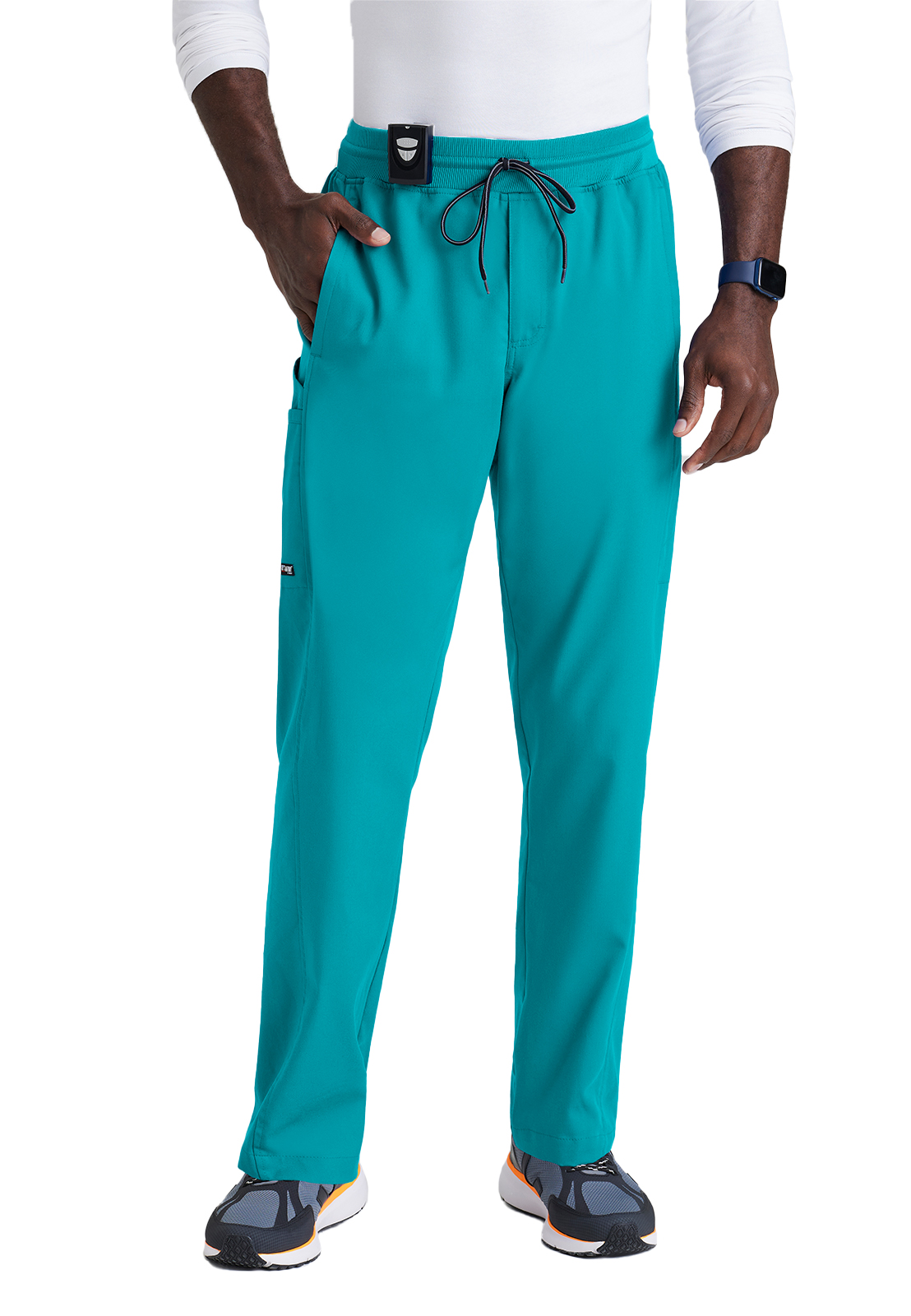 Grey's Anatomy Spandex Stretch - Men's Six-Pocket Straight leg Hudson Scrub Pant 18