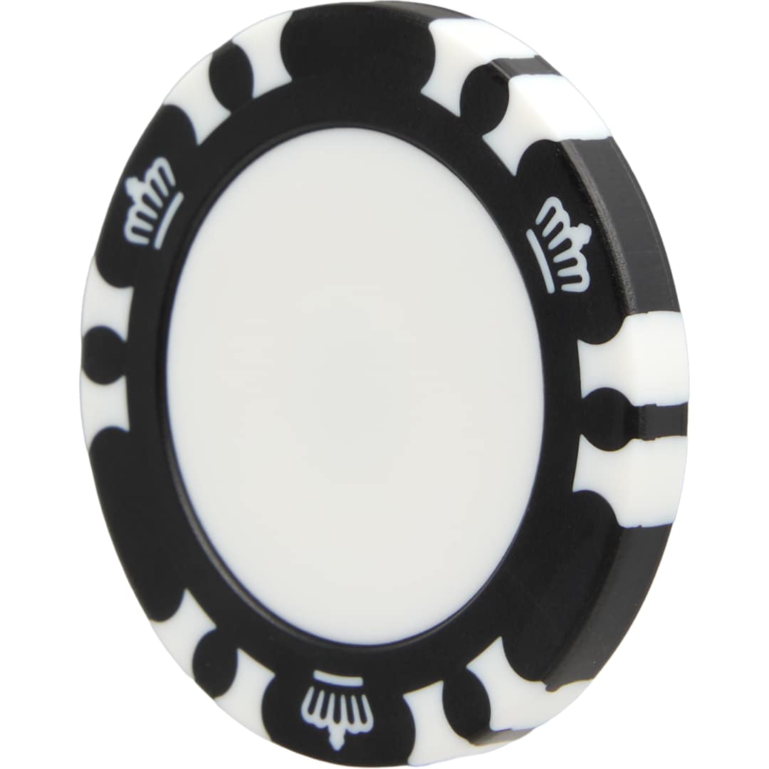 Recycled Poker Chip w/ Metal Ballmarker 18