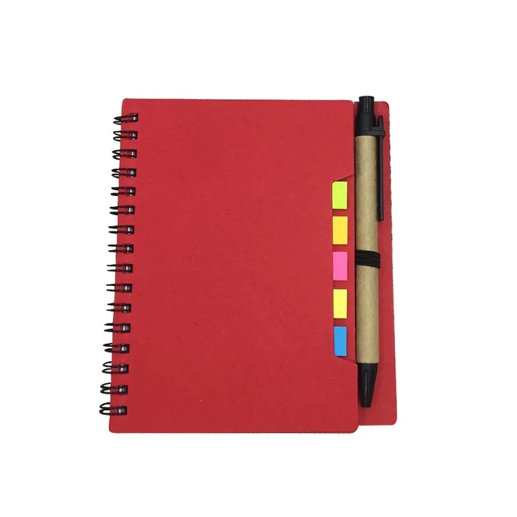 2025 Custom 350G Kraft Paper Notebook with Pen 5.71 " x 4.57