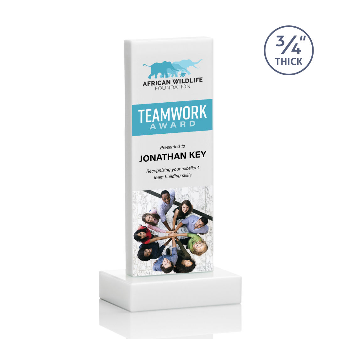 Hathaway VividPrint™ Award - White 14