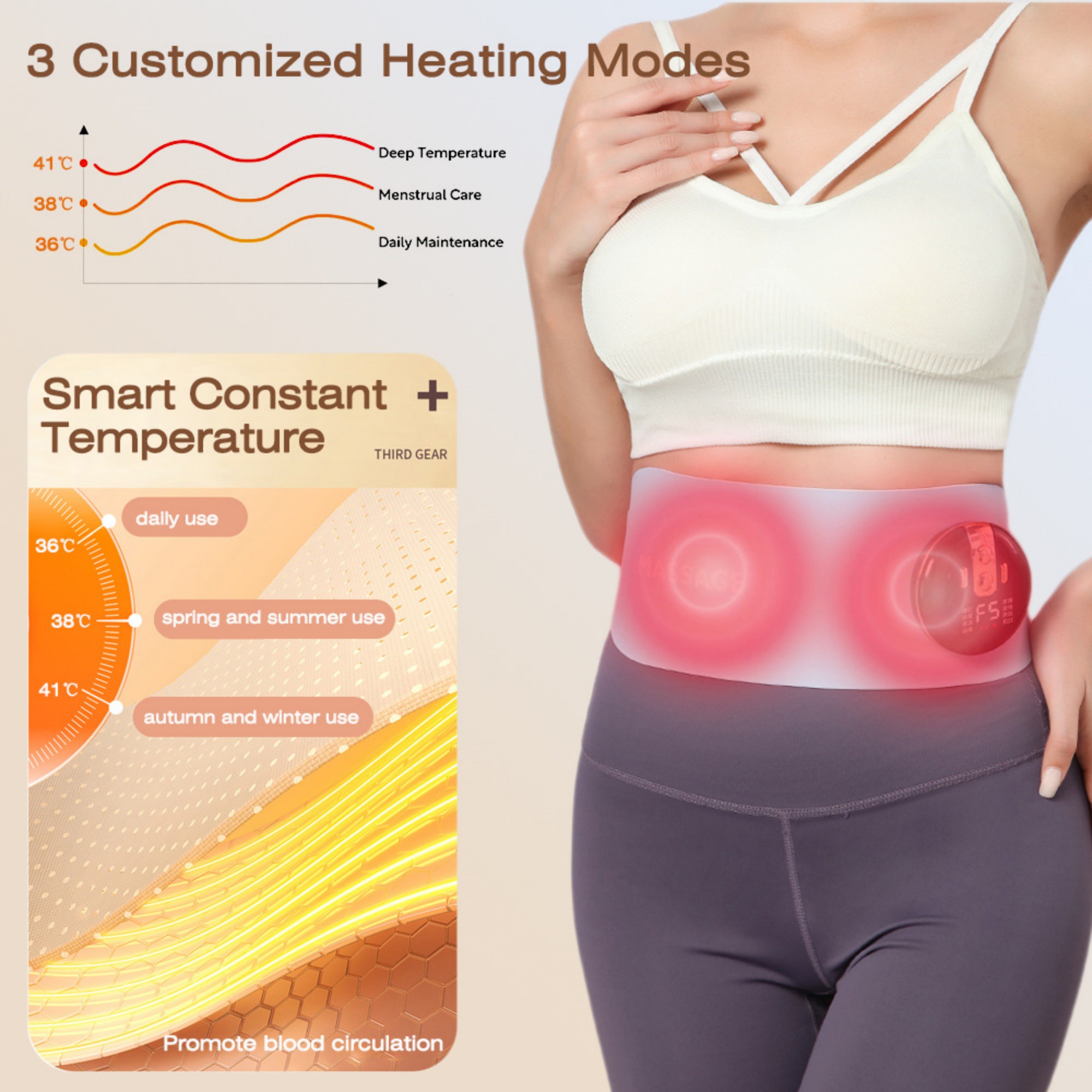 Heated Massage Belt With 8 Modes 9