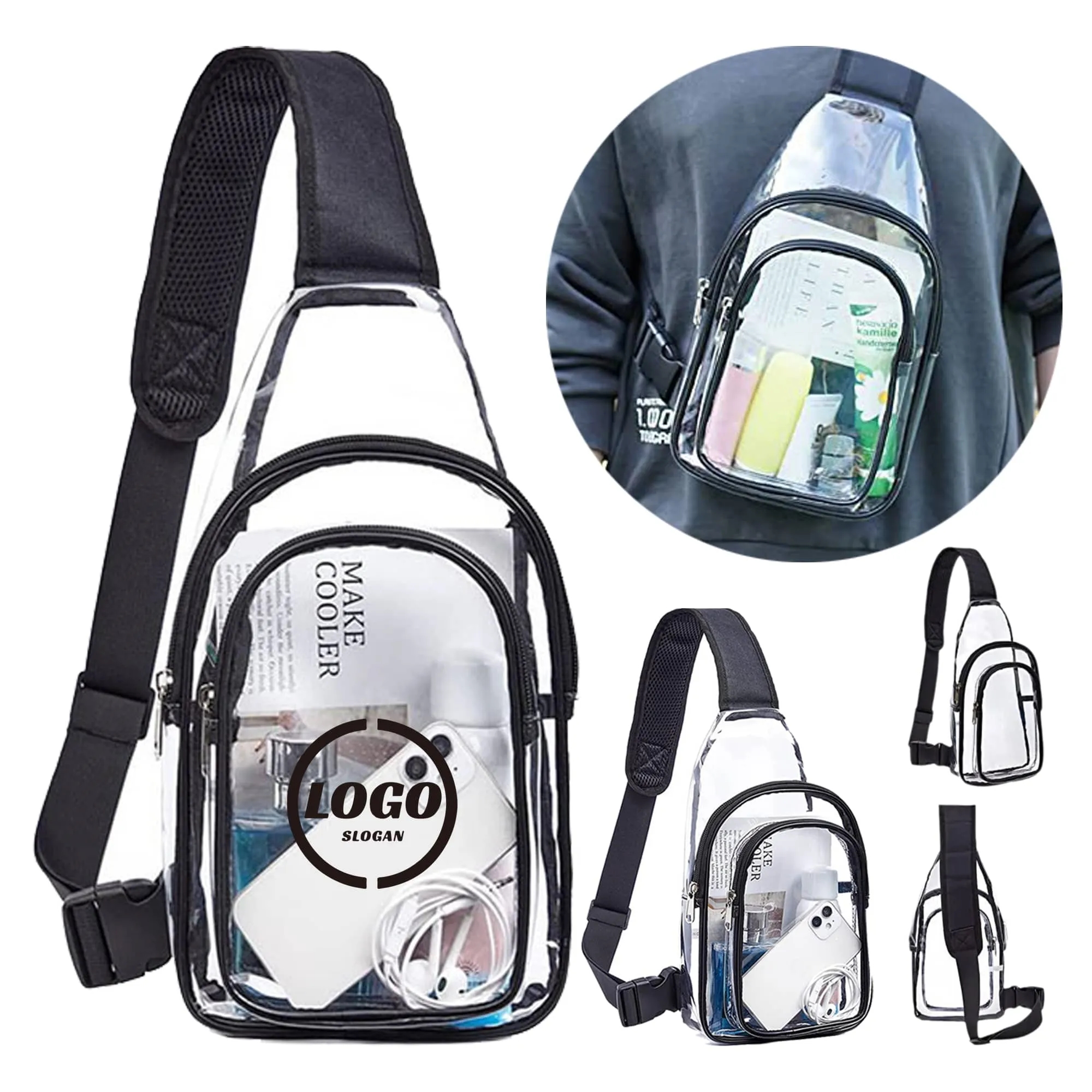 Quick Access Clear Shoulder Bag