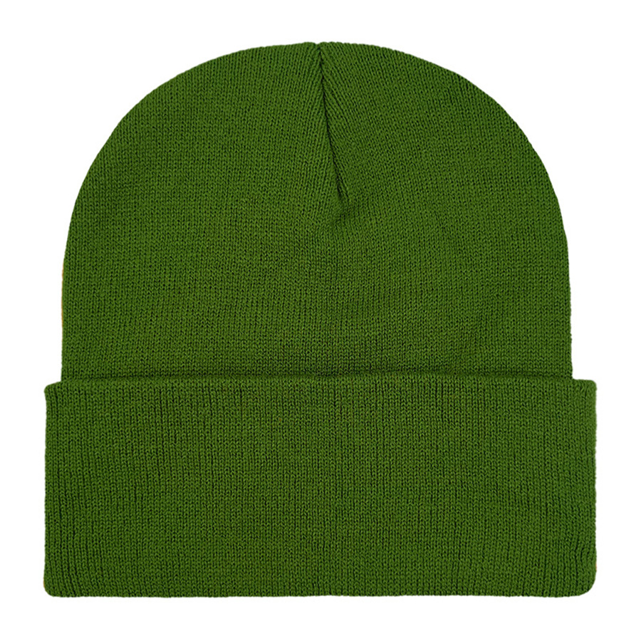 Classic Ribbed Cuffed Beanie with Custom Logo - 100% Acrylic 60