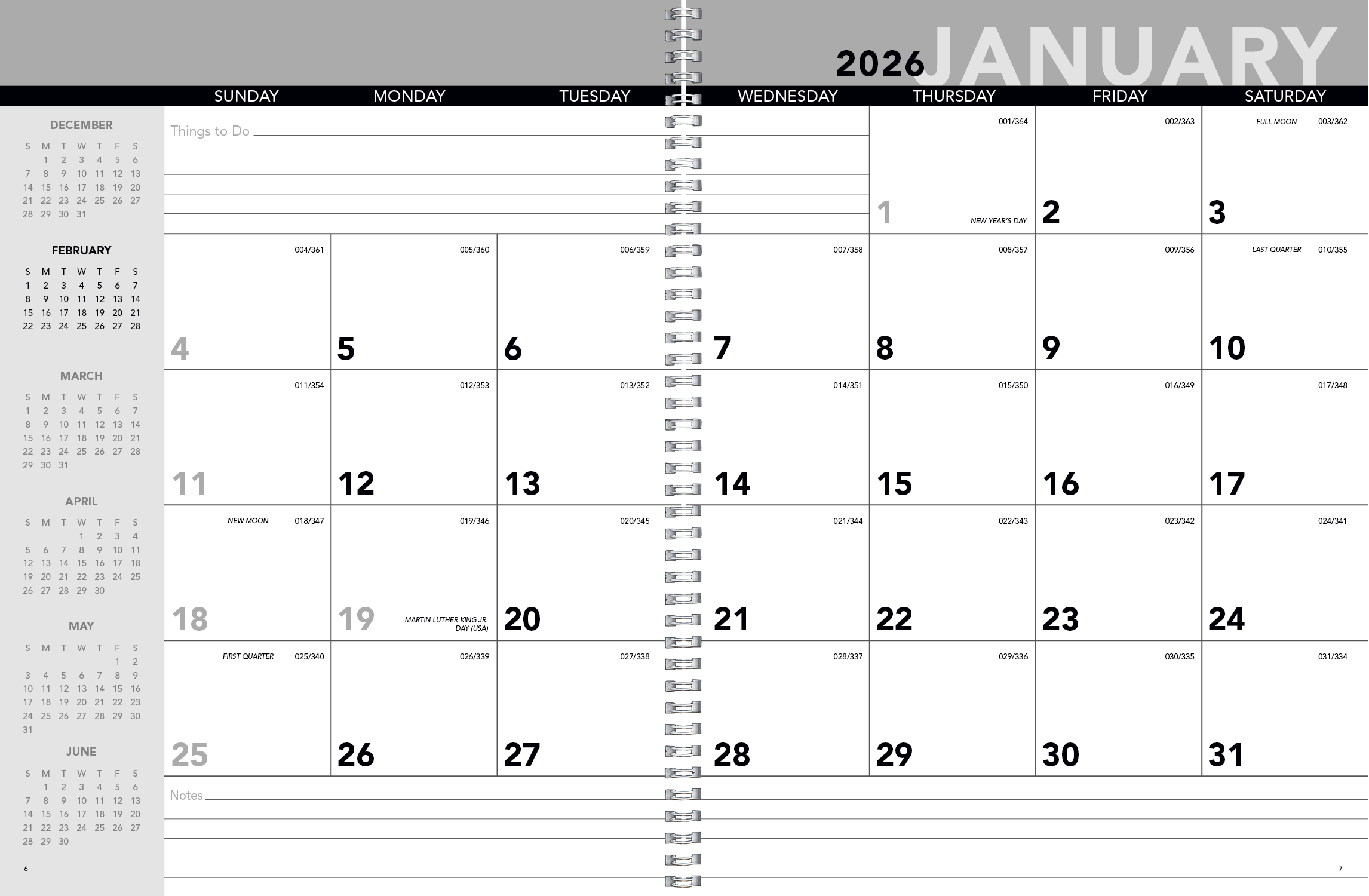 Triumph® Calendars Standard Year Desk Planner with Custom Cover 3