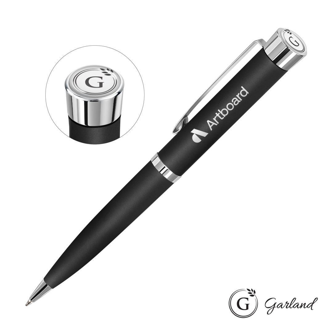 Garland® Executive Color Ballpoint Twist Pen - Chrome 6