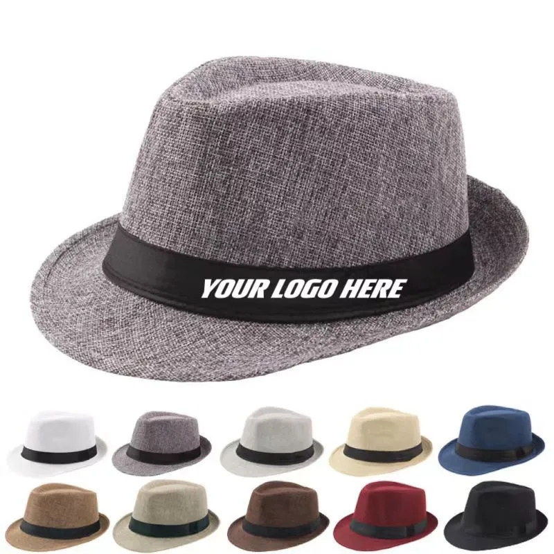 Summer Straw Fedora Hat 2
