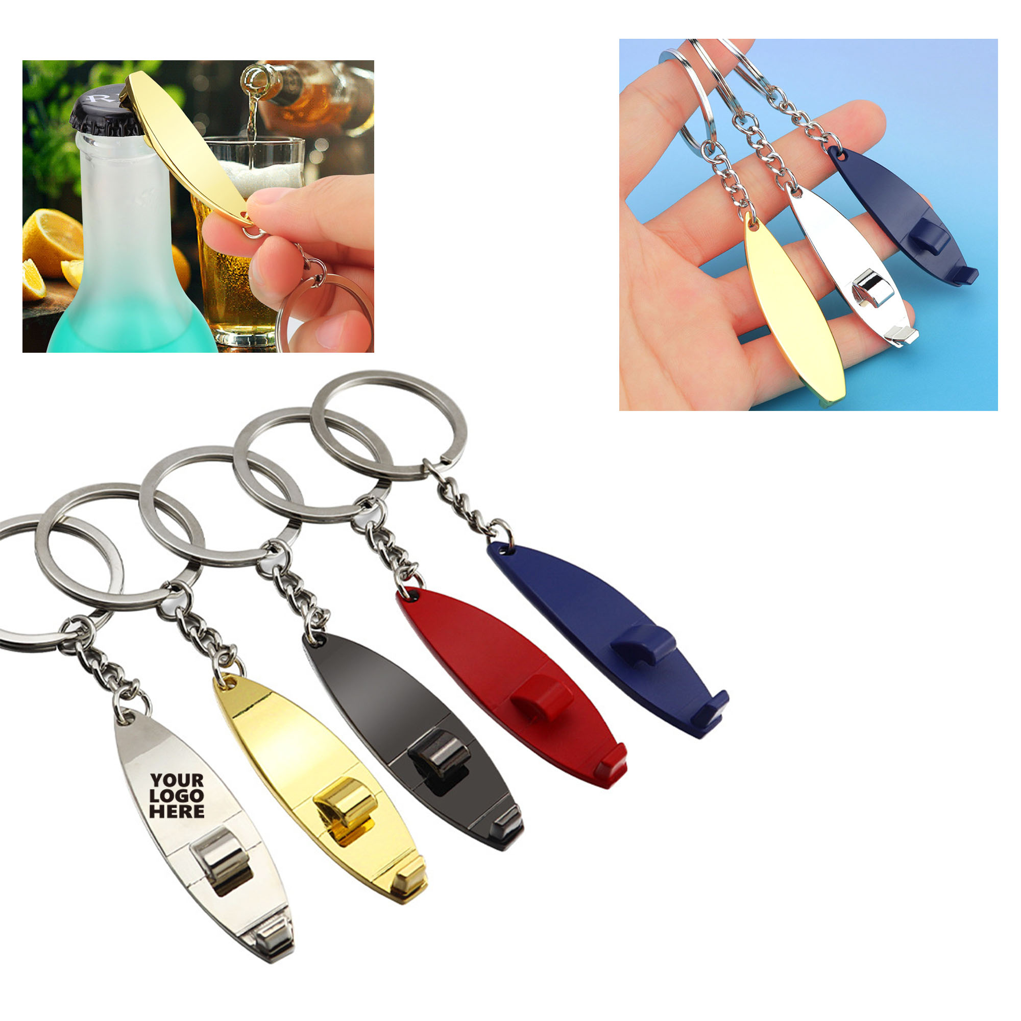 MOQ50 Surfboard Keychain Customizable Customizable Logo 2