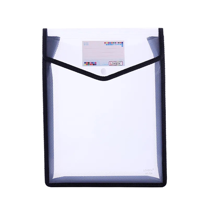 A4 Size Vertical Document Storage Bag with Snap Button 1