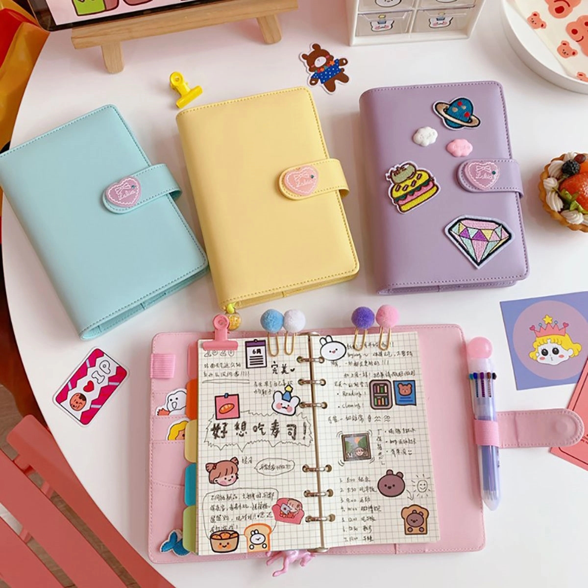 A6 Cute DIY Scrapbook 90Pages Journal 1