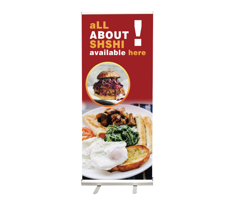Fabric Pop Up Banner With Aluminum Base 2