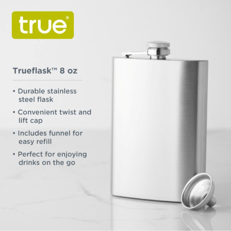 True® TrueFlask™: 8 oz Stainless Steel Flask 2