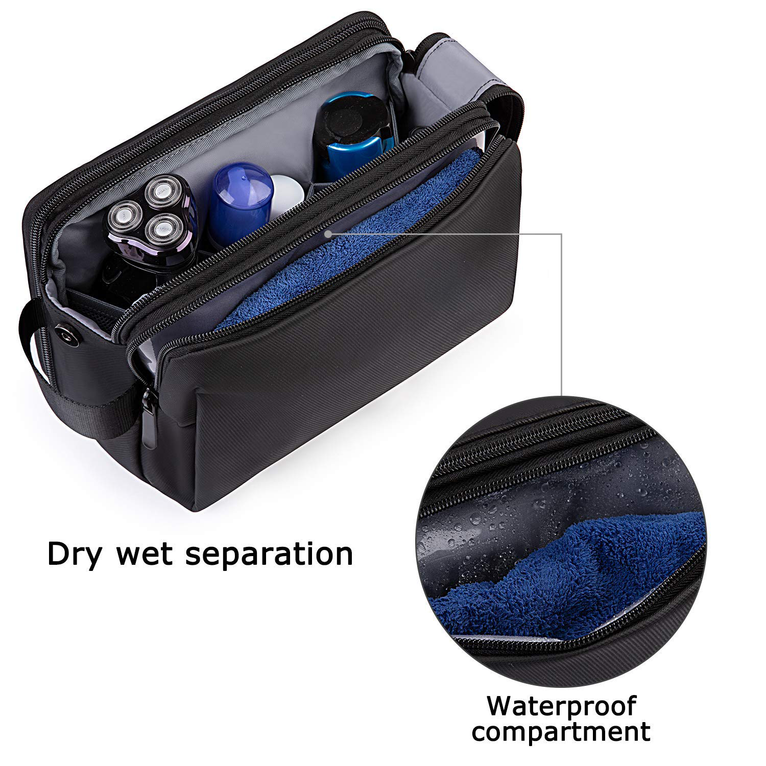 Travel Toiletry Organizer Water-resistant Bag 4