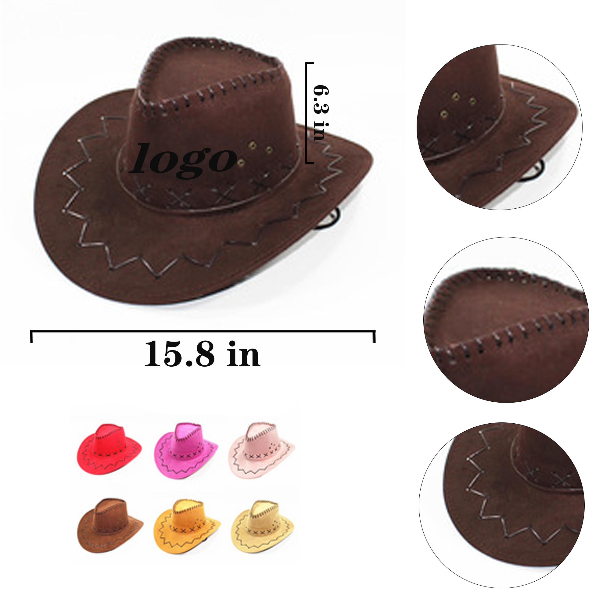 Western Cowboy Practical Custom Sunshade Hat 1