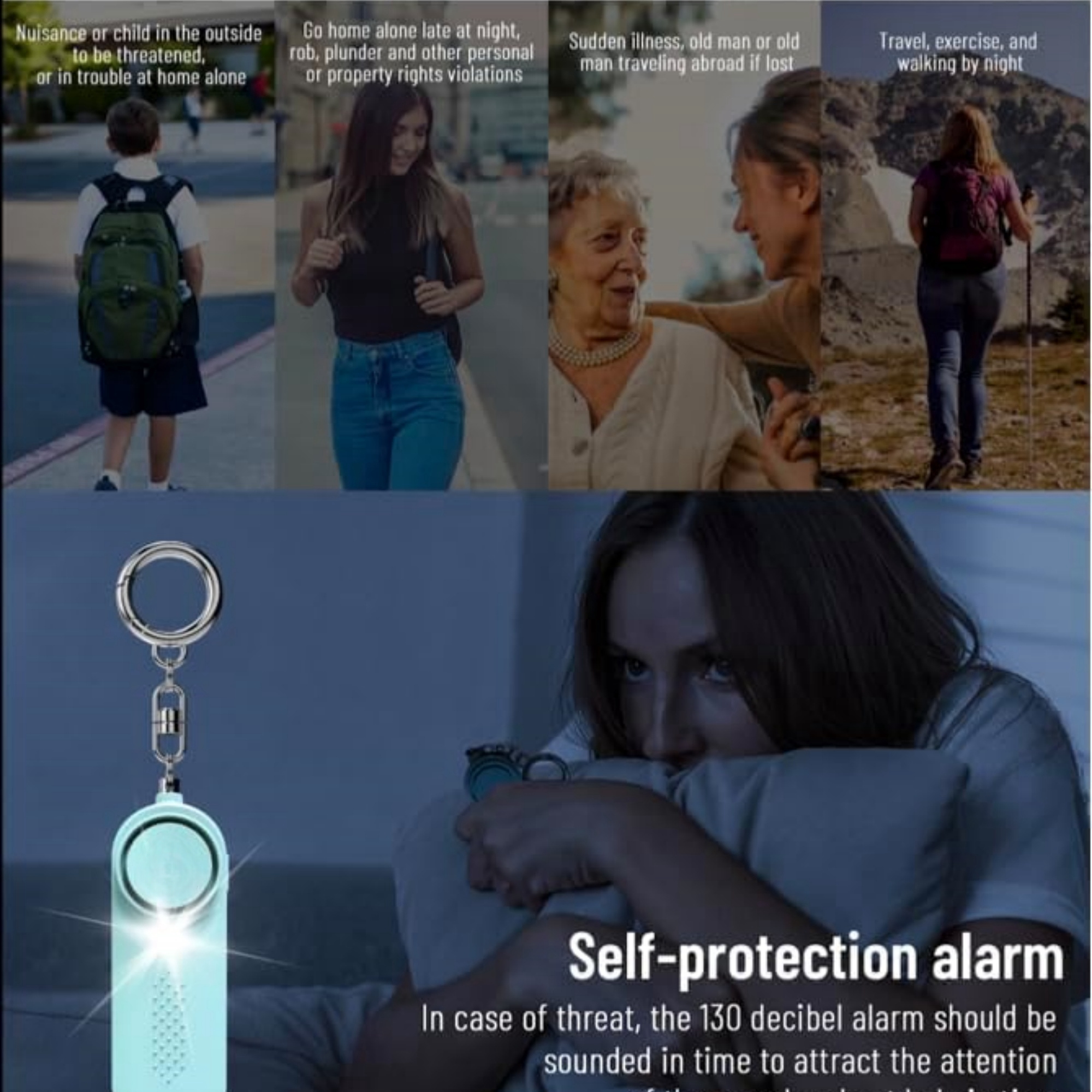 Safety Defense Key Chain With Alarm 2