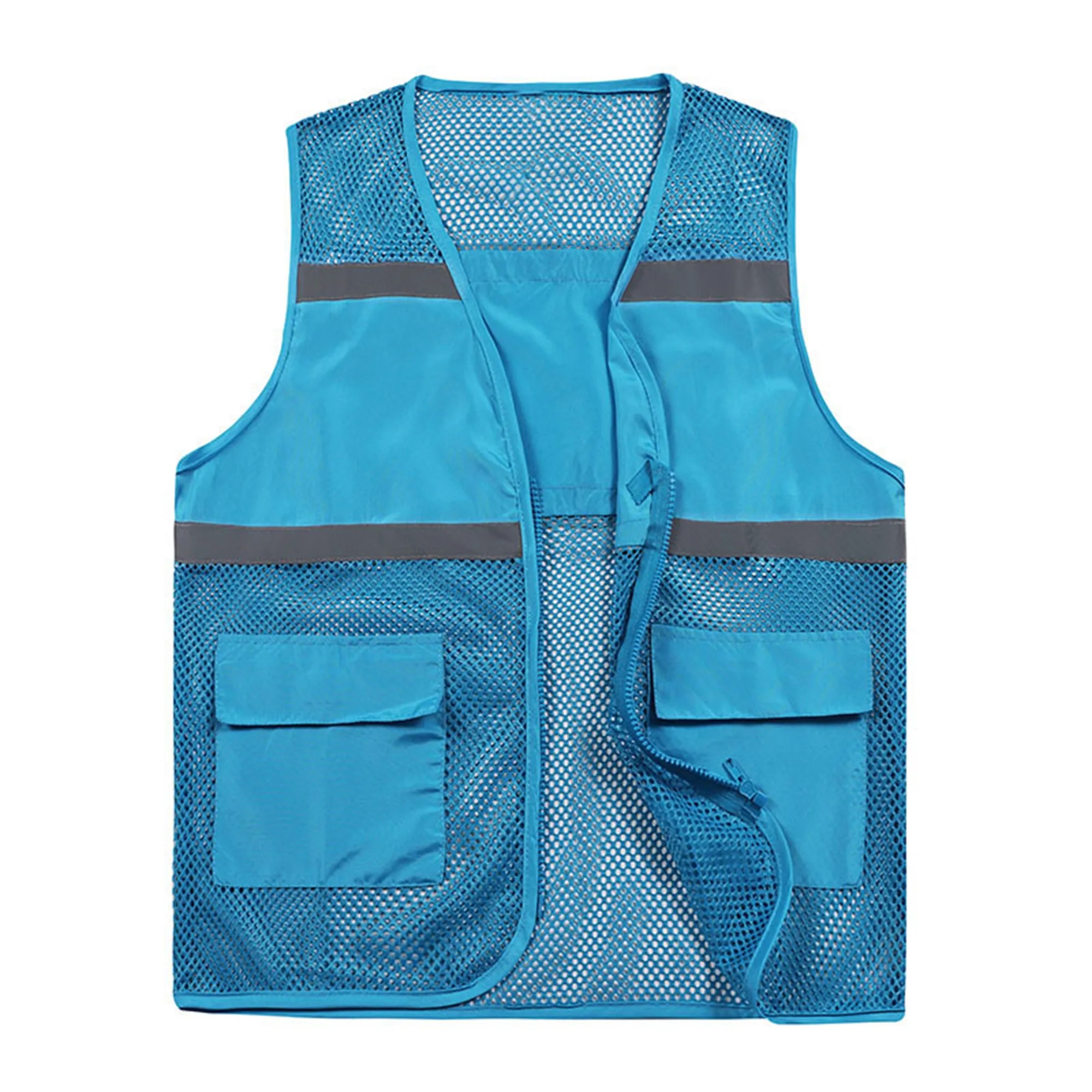 High Visibility Strips Reflective Mesh Vest 5