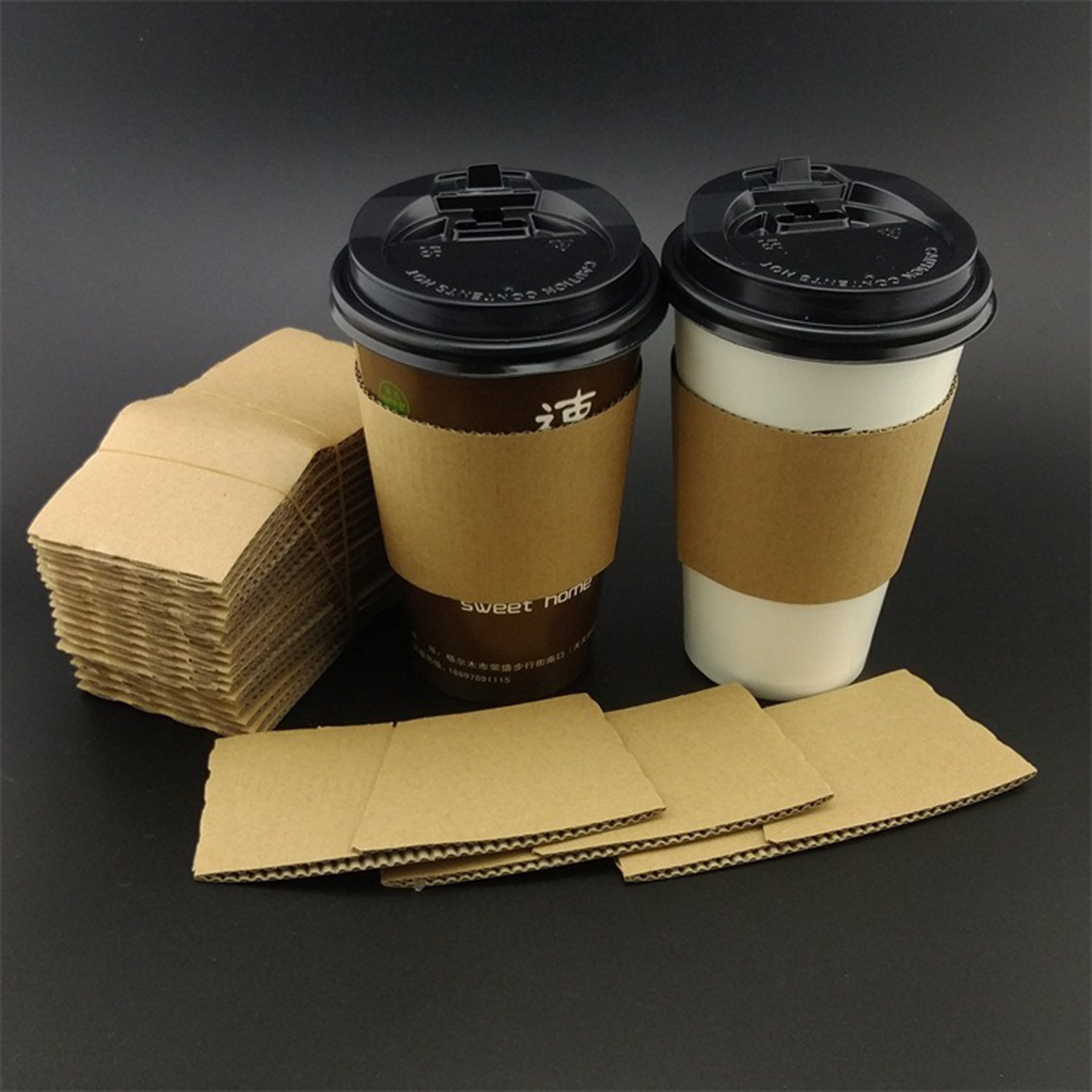 Office Coffee Cup Paper Sleeves 4