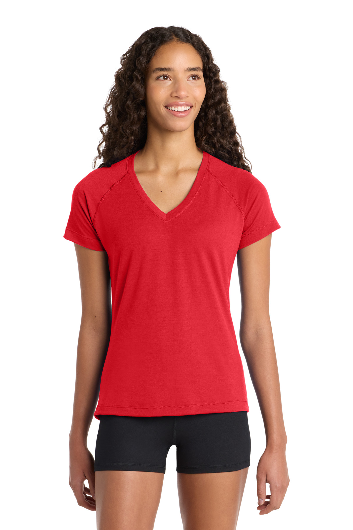 Sport-Tek Women's Ultimate Performance V-Neck. LST700 23