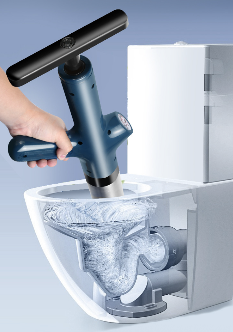 Toilet Plunger High Pressure Electric Air Drain Blaster Gun 1