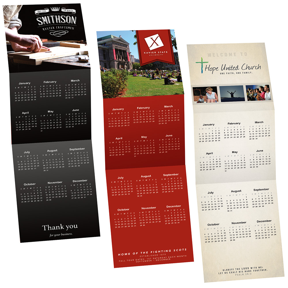 Custom Trifold Calendar 3