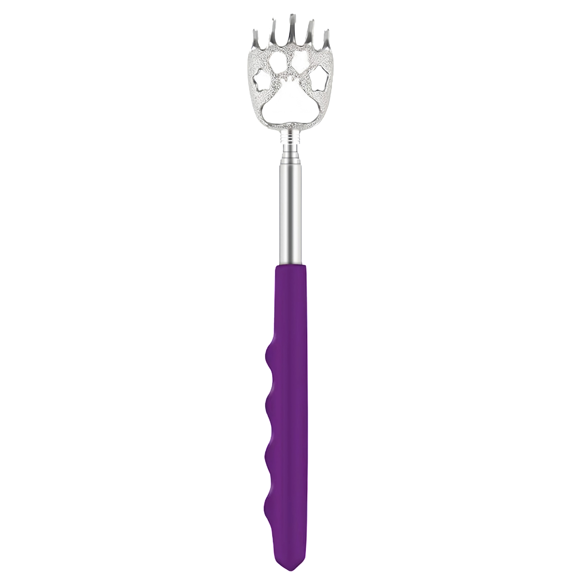 Retractable Stainless Steel Back Scratcher with Finger Grip 4