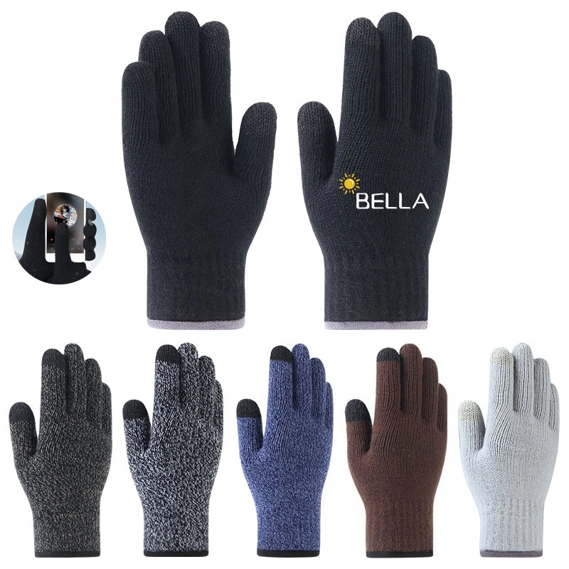 Touch Screen Warm Gloves With Thermal Soft Knit Lining 2