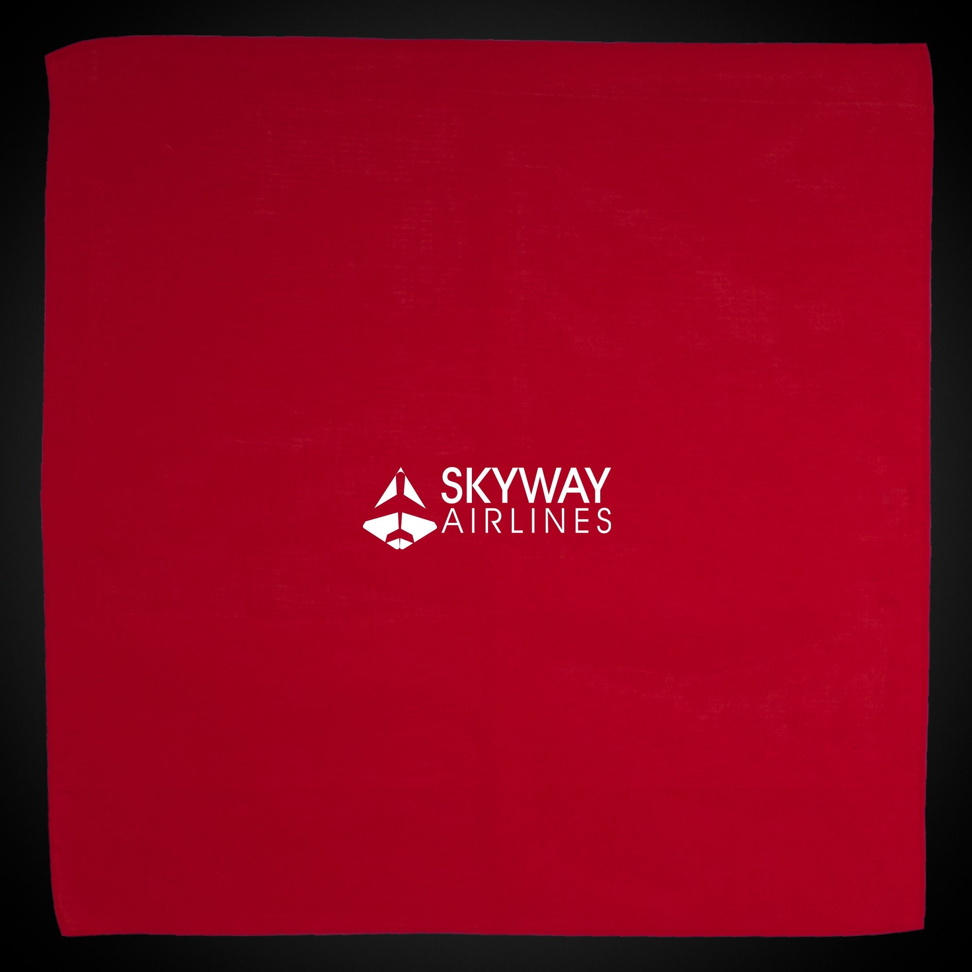 Solid Red 22" x 22" Cotton Bandana 5