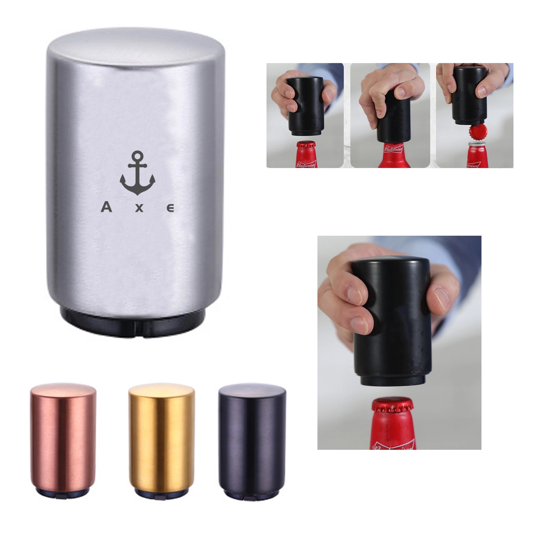 Automatic Beer Opening, custom bottle opener with logo imprint 1