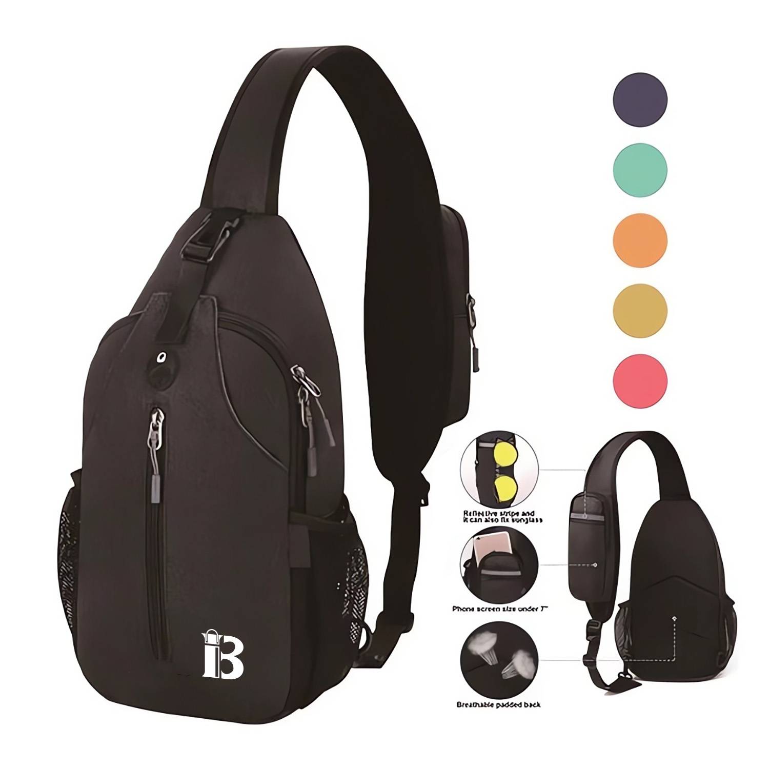 Sports Nylon Waterproof Chest Bag 2
