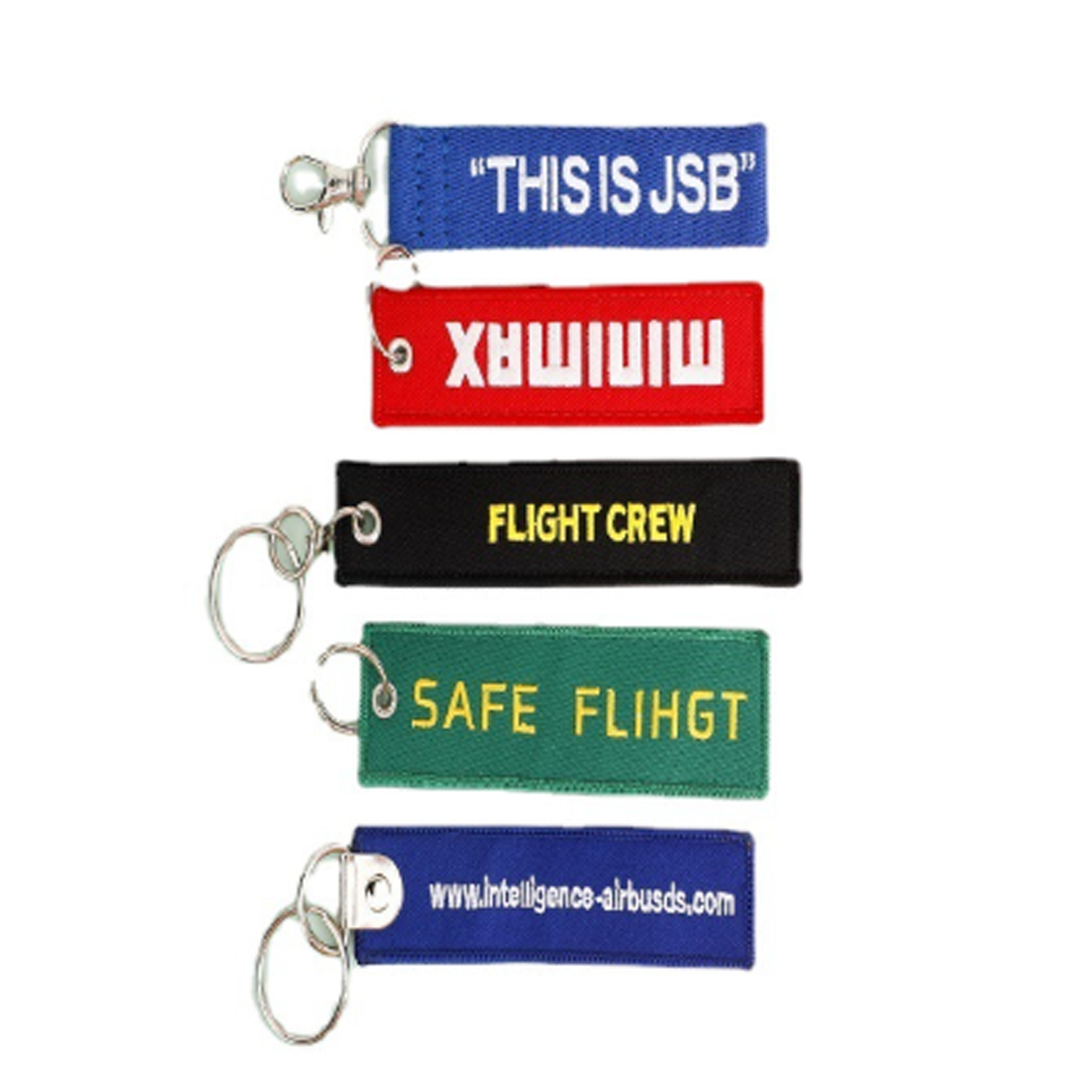 Embroidery 2-Sided Luggage Keychain Tag, custom luggage tag with logo imprint 2