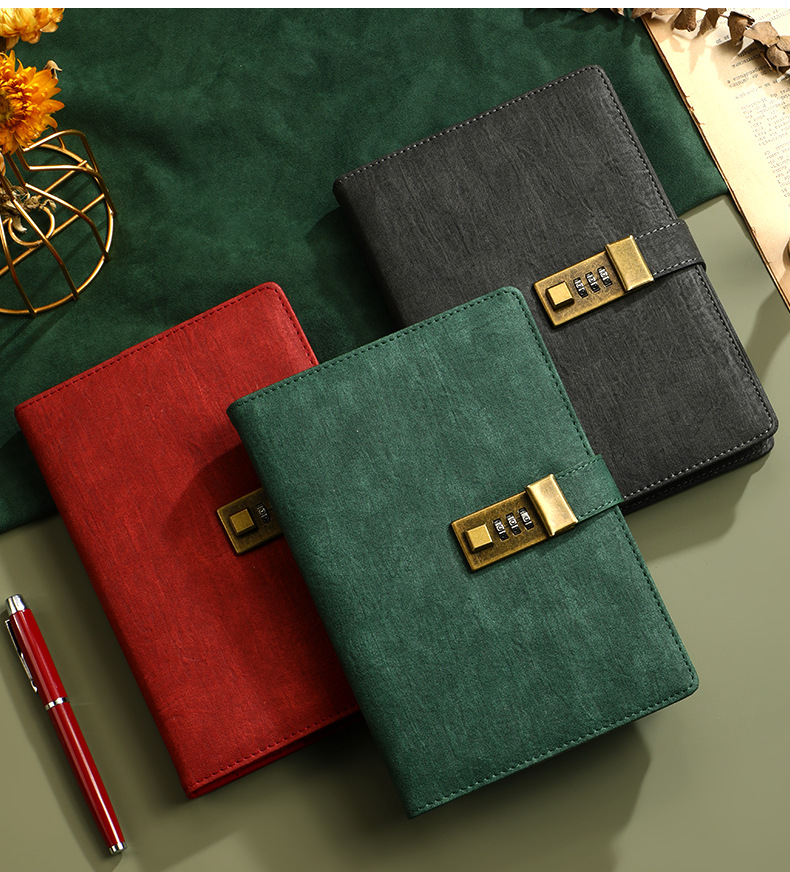 A5 PU Leather Journal with Lock 224Pages 7