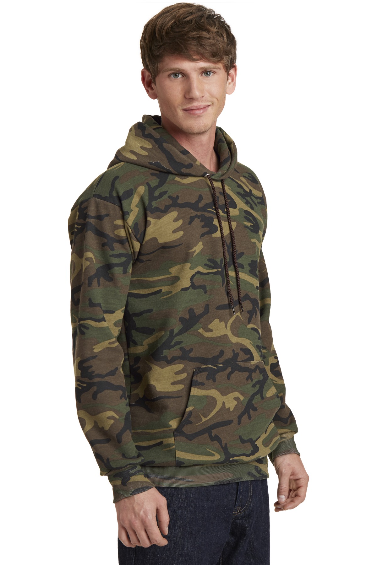 Port & Co Core Fleece Camo Pullover Hooded Sweatshirt. PC78HC 43
