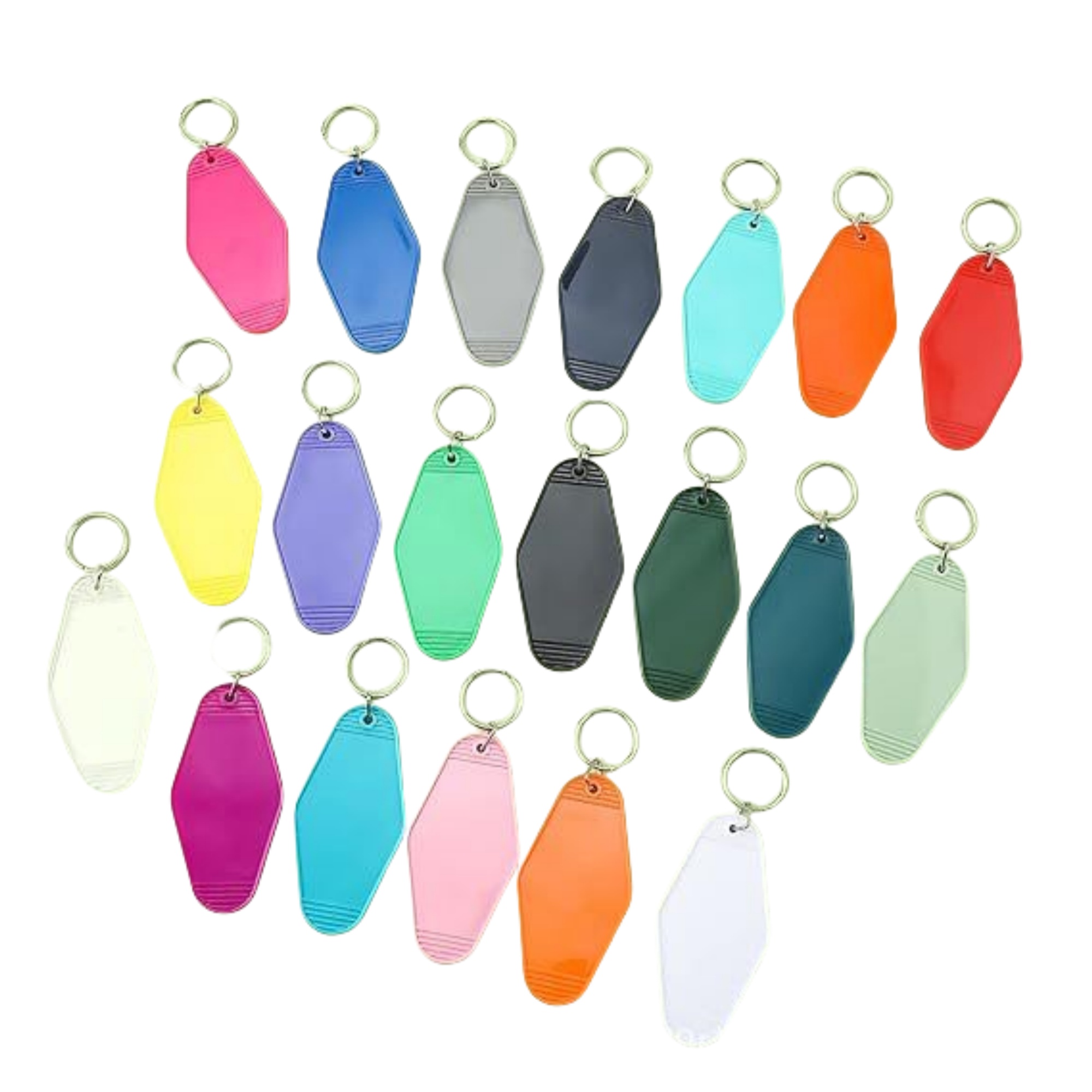 Multicolor Blank Hotel Keychain 4