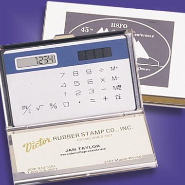 SILVER-LIKE CARDHOLDER AND CALCULATOR 2