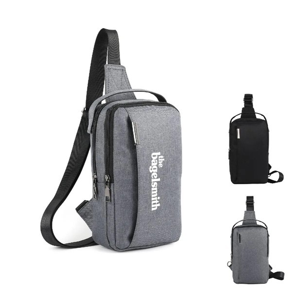 Business Crossbody Sling Backpack ( 10" X 6" X 2.5" ) 4