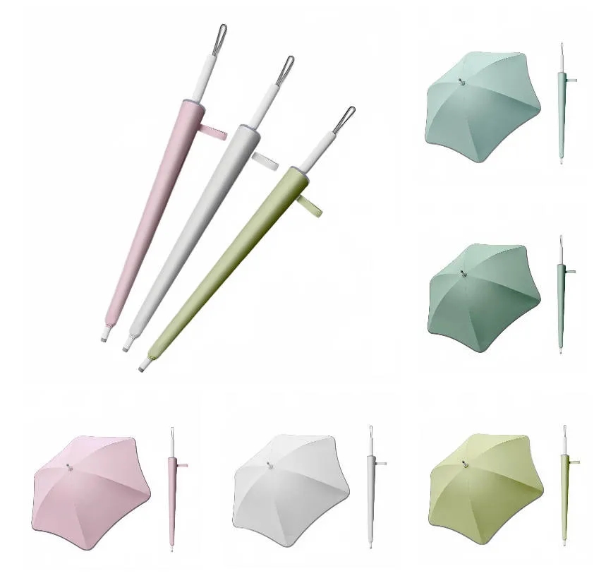 Creative safety bag angle stab proof long handle umbrella 5