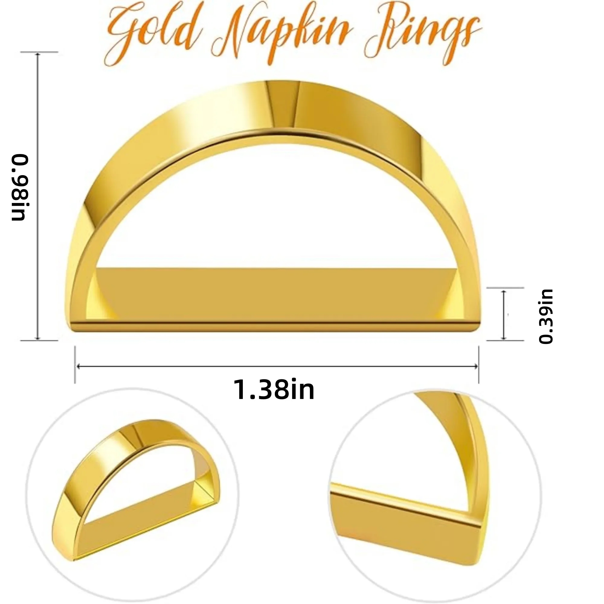 MOQ Metal Napkin Ring Holders Elegant Wedding Accessory 4