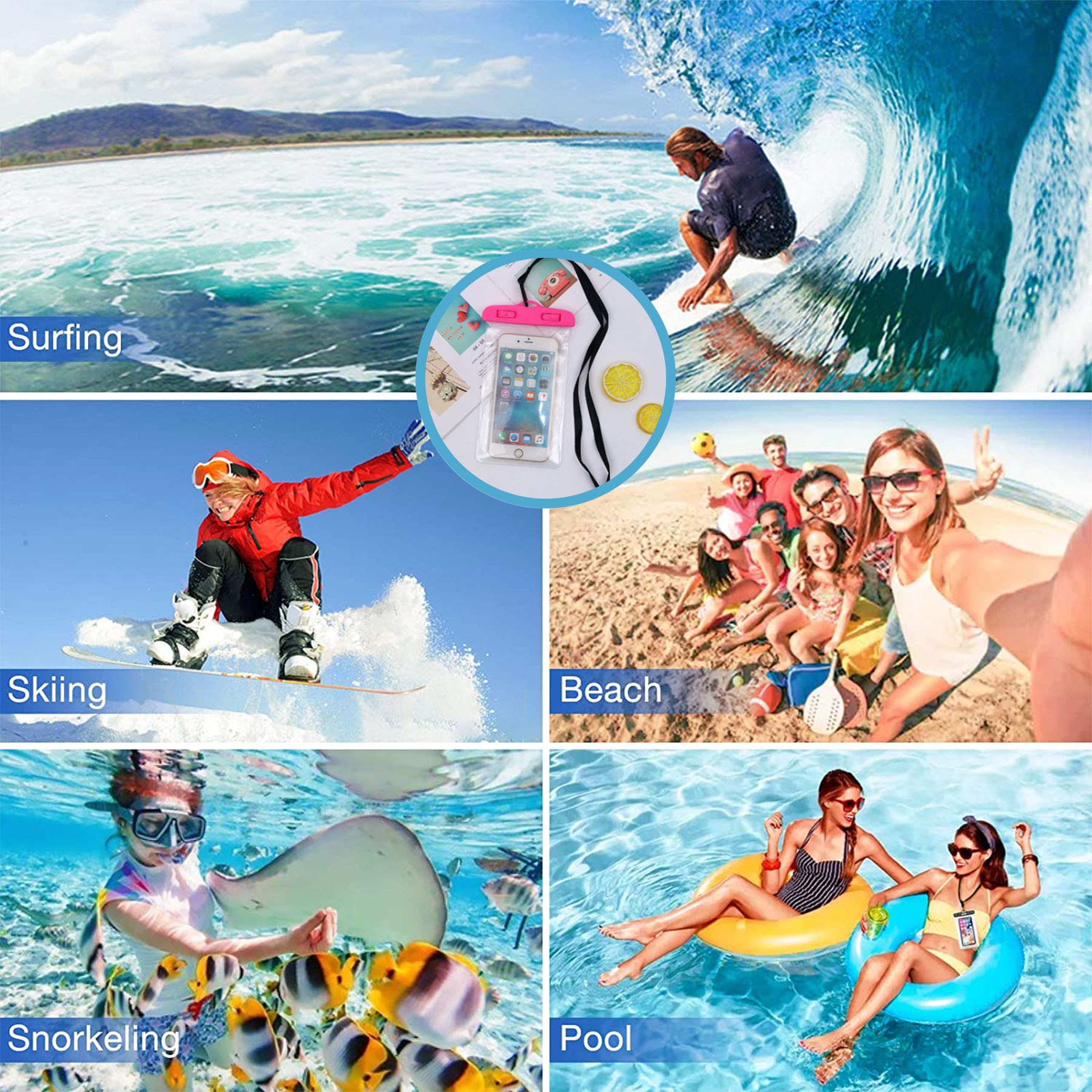 Universal Waterproof Touchscreen Mobilephone Pouch 2