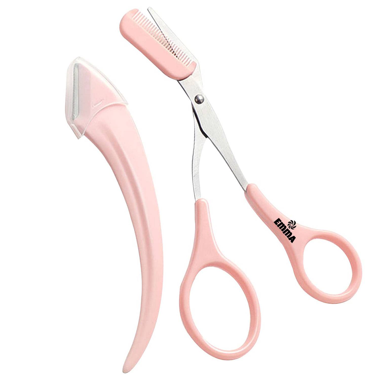 Eyebrow Trimmer Set Razor Scissors w/ Comb 13