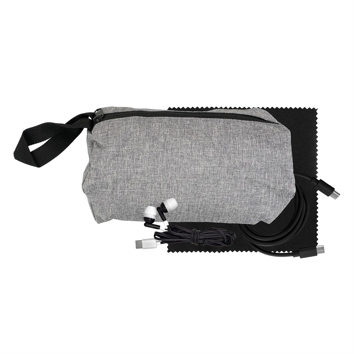 Travel C to C Cable, Ear Bud & Cloth Set 6