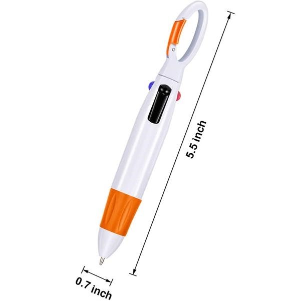 4 Neon Color in One Ballpoint Pen with Buckle 3