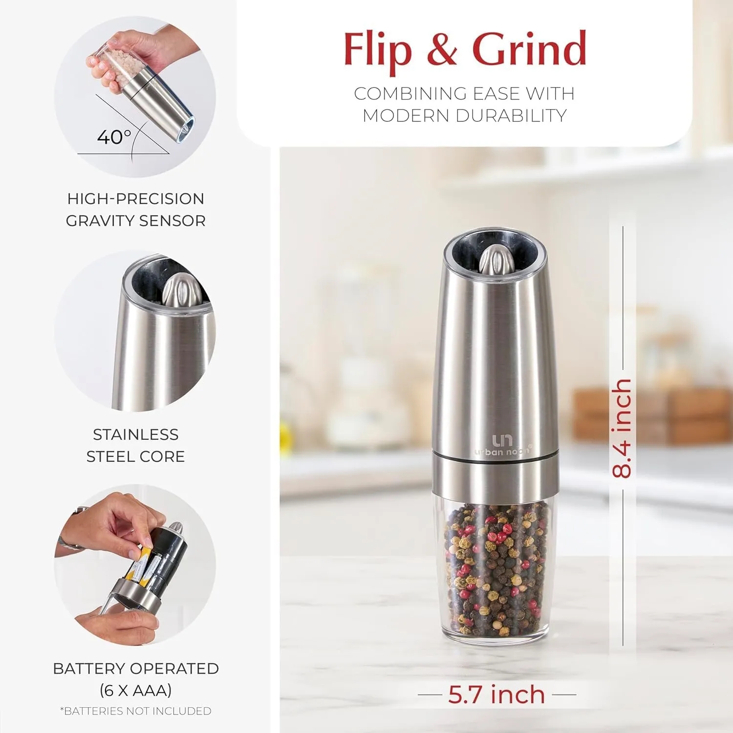 135ML Stainless Steel Spice Grinder 4
