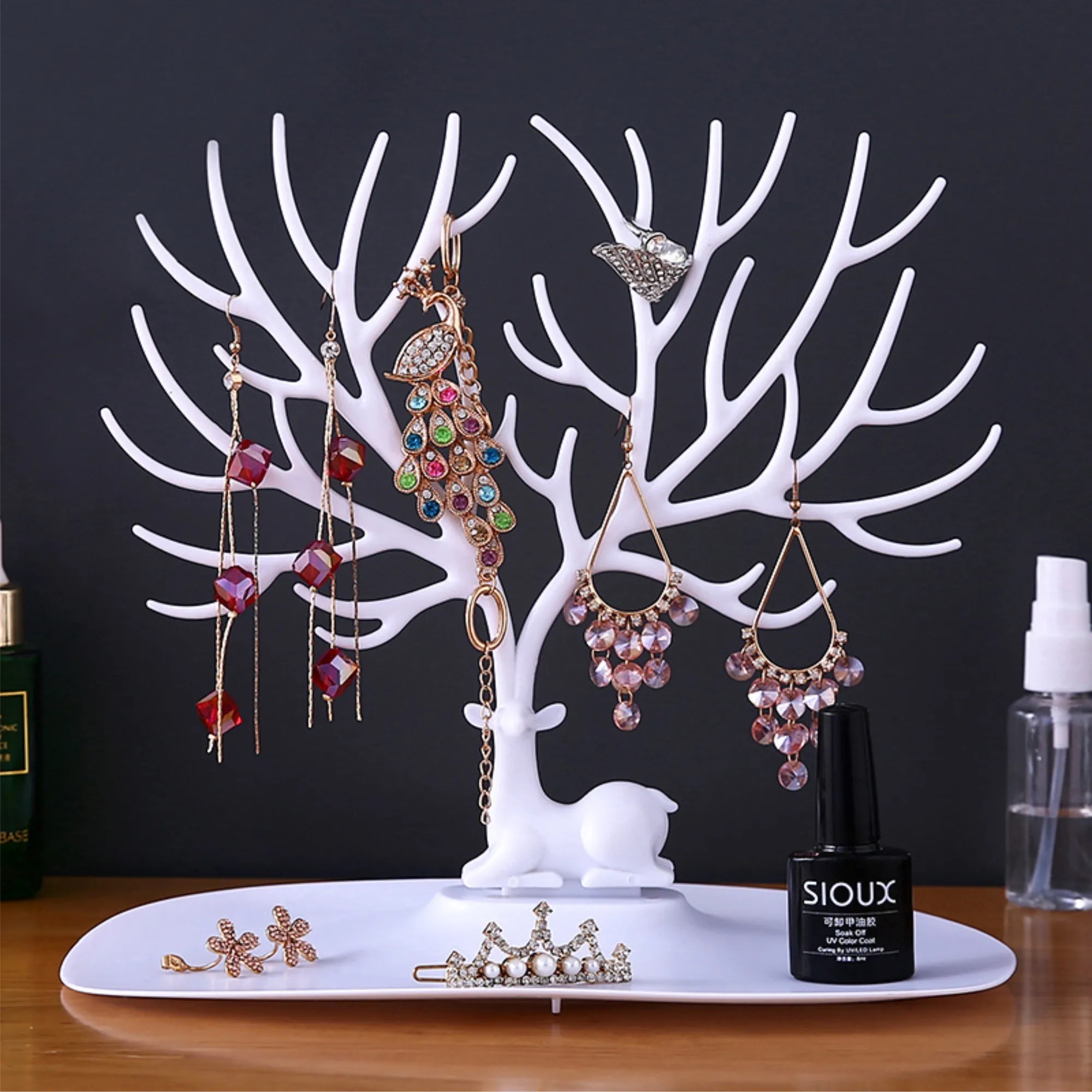 Jewelry Rack Accessory Storage Tree Display Stand Holder 6
