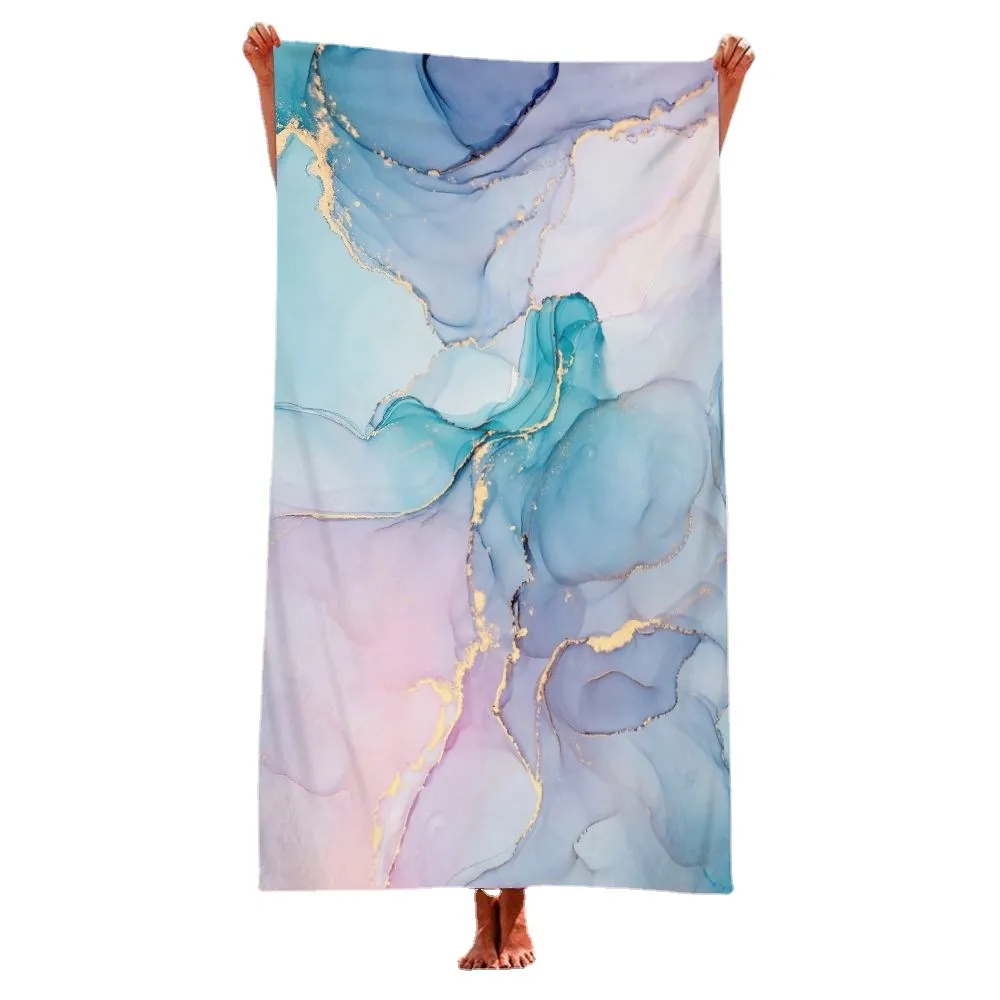 Custom Full Color Microfiber Beach Towel 5
