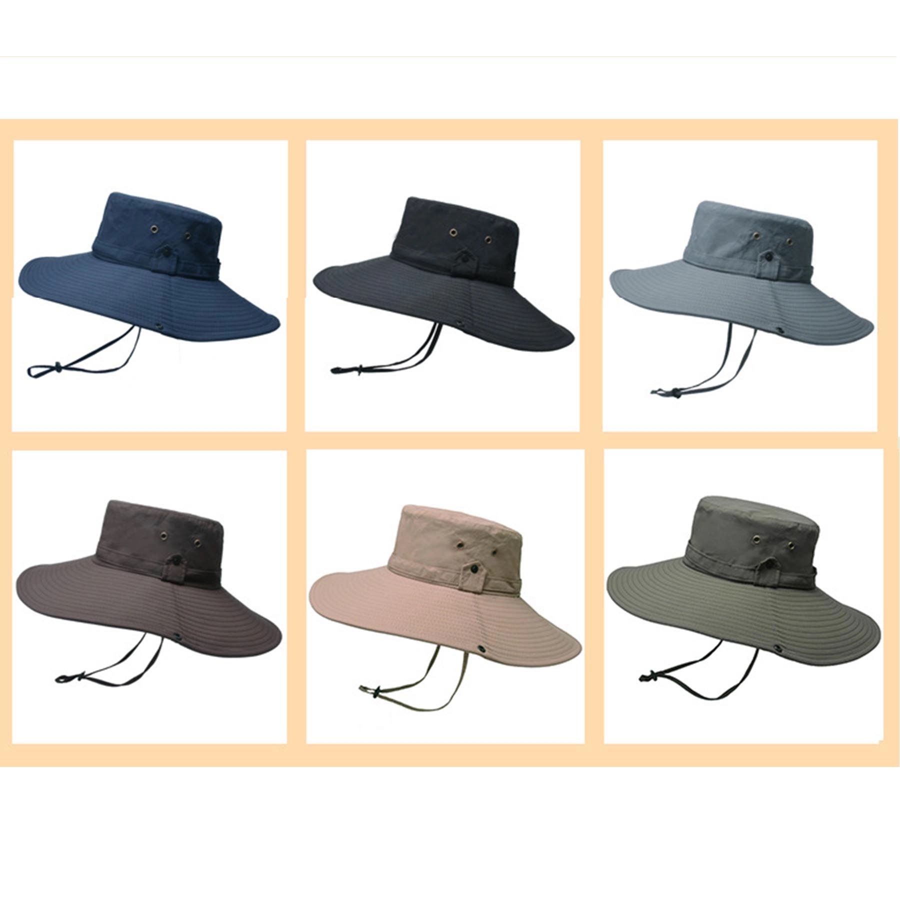 Waterproof Wide Brim Bucket Hat 10