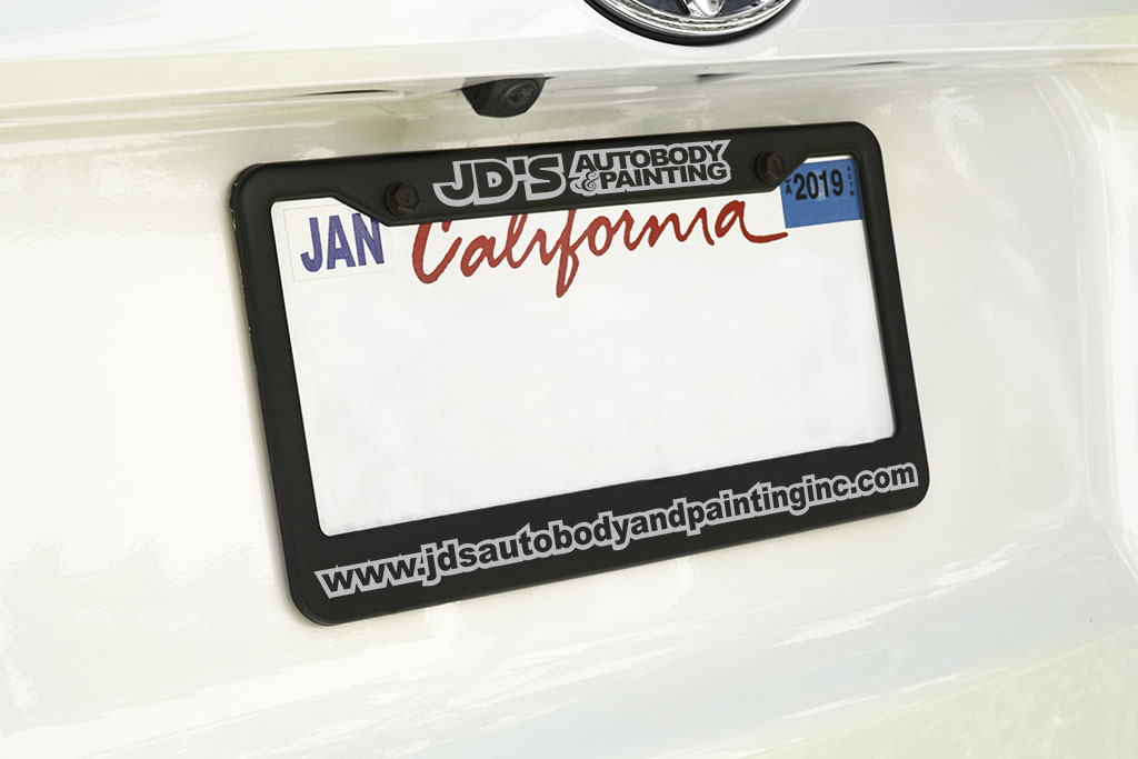 Black Metal License Plate Frames 2