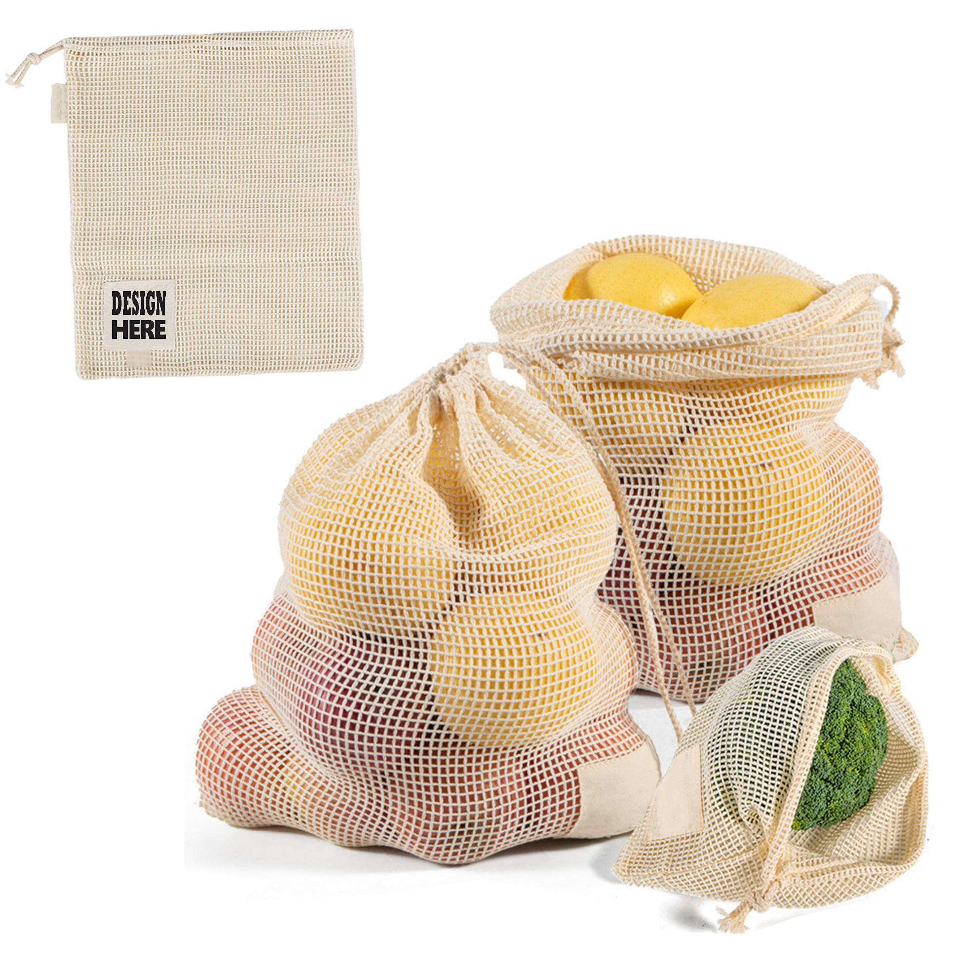 Reusable Organic Cotton Mesh Produce Bags 2