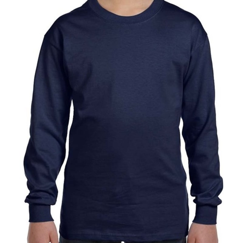 Hanes Youth Authentic-T Long-Sleeve T-Shirt 8