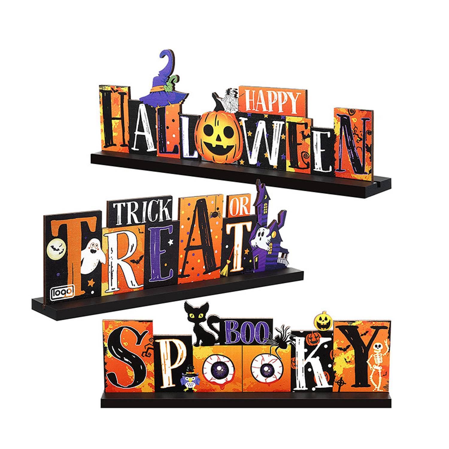 3-Piece Halloween Table Decorations 3