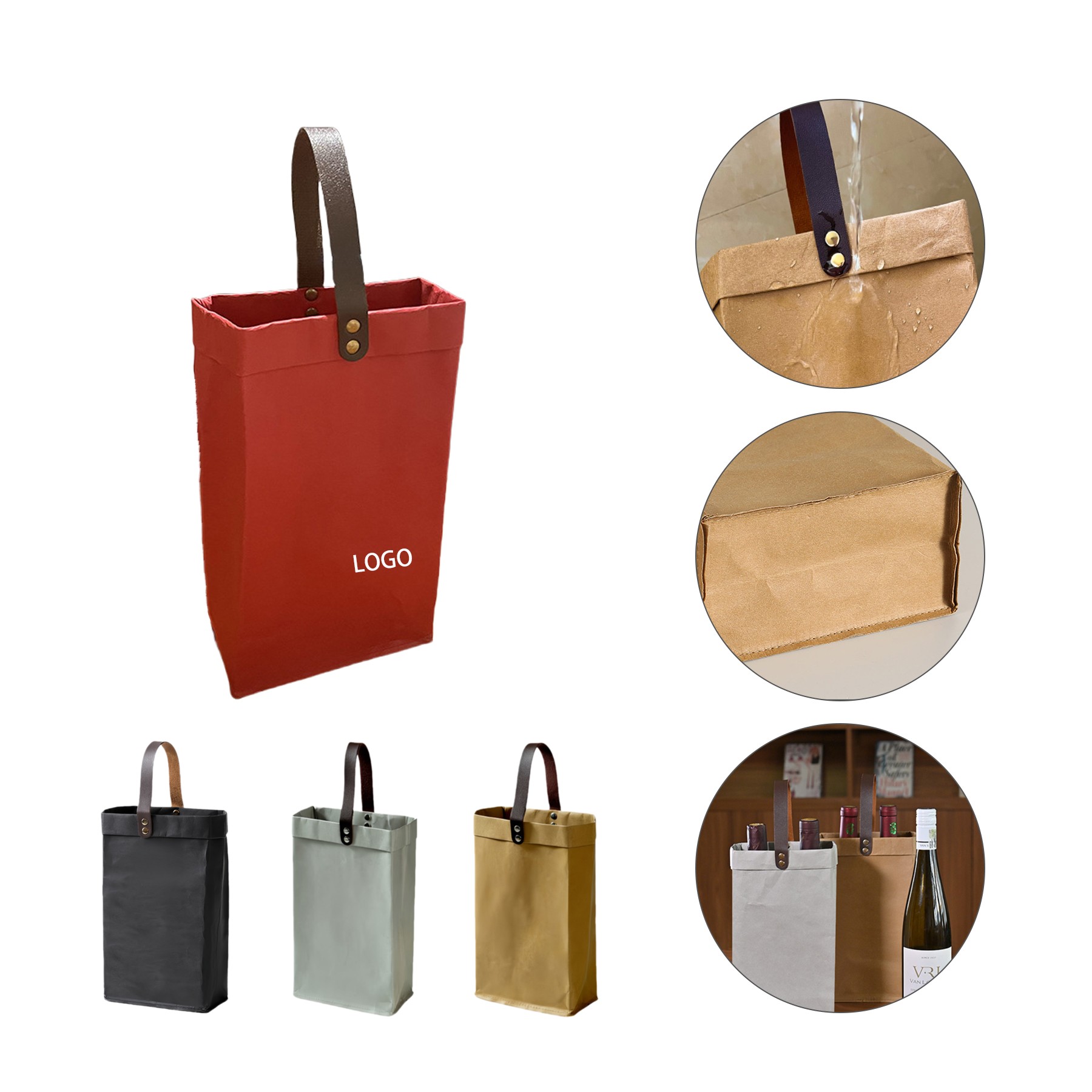 Kraft Paper Wine Bag